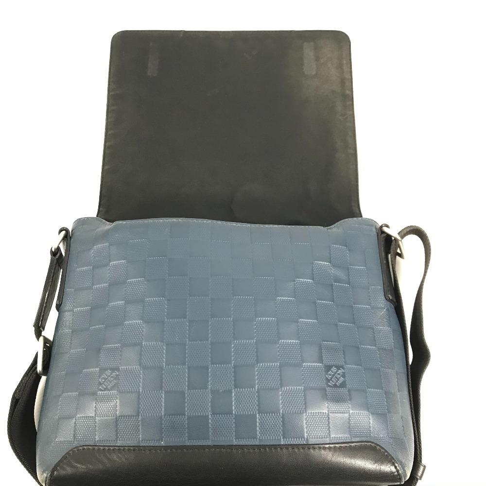 Louis Vuitton N41035 Damier Infini District PM Shoulder Bag Orion blue/Black