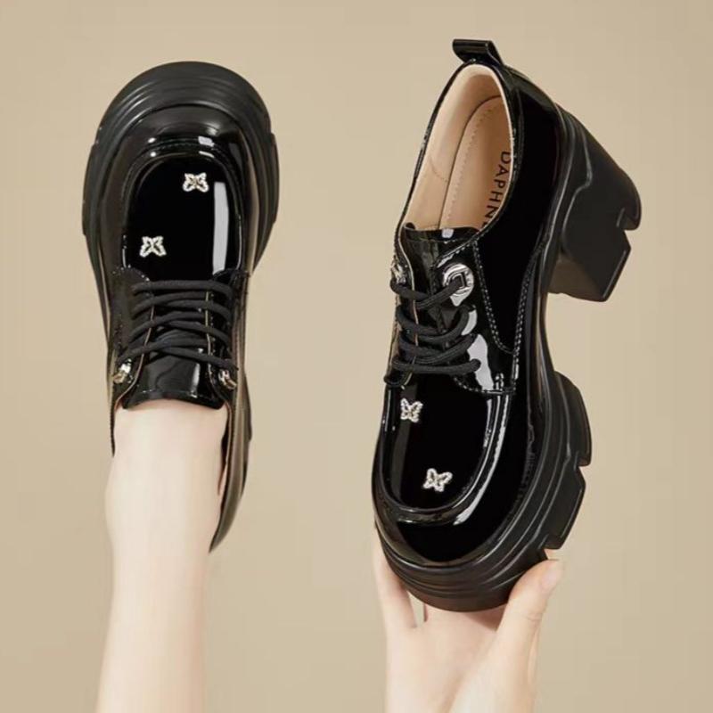 

Модные женские туфли на высоком каблуке Мэри Джейн на толстой подошве Модные толстые каблуки Осенние женские повседневные Классические Милые Панк Женские туфли Лолита 40 чёрный