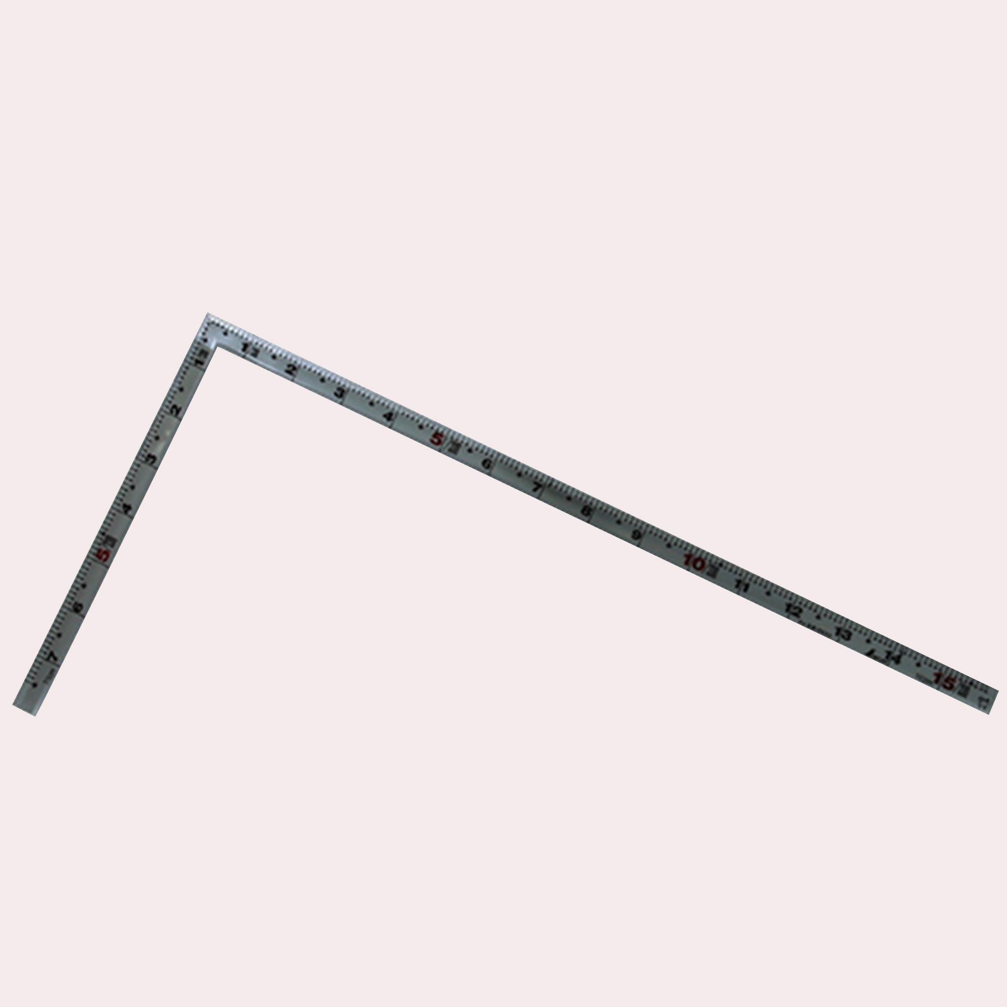 

Shinwa Sokutei Curved Square Back Crane and Turtle 10650 Ruler, 1.5 Shaku, Thickness, Square, Design, Left-Handed, Silver,