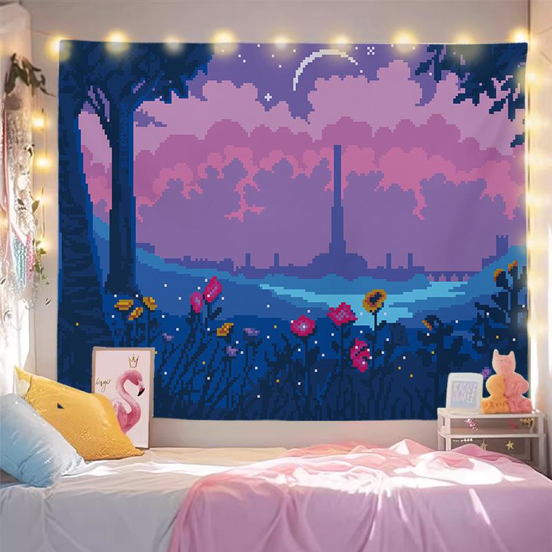 Beautiful Scenery Wallpaper for Rent, Wall Covering for Living Room, Decoration Painting for Room, Background Cloth for Bedroom, Hanging Carpet, Wall