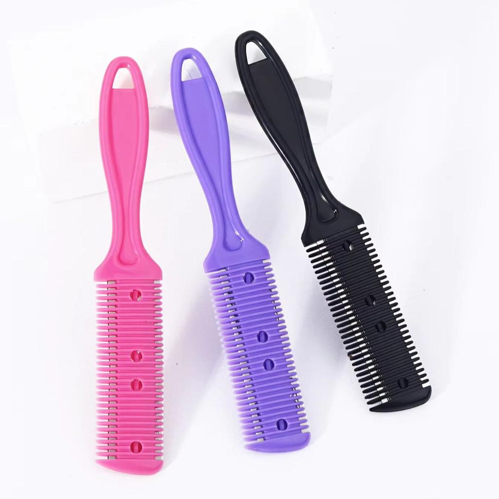 3pcs double-sided shaver hair comb, suitable for styling and cutting thick and thin hair, Special for Real Hair Wigs