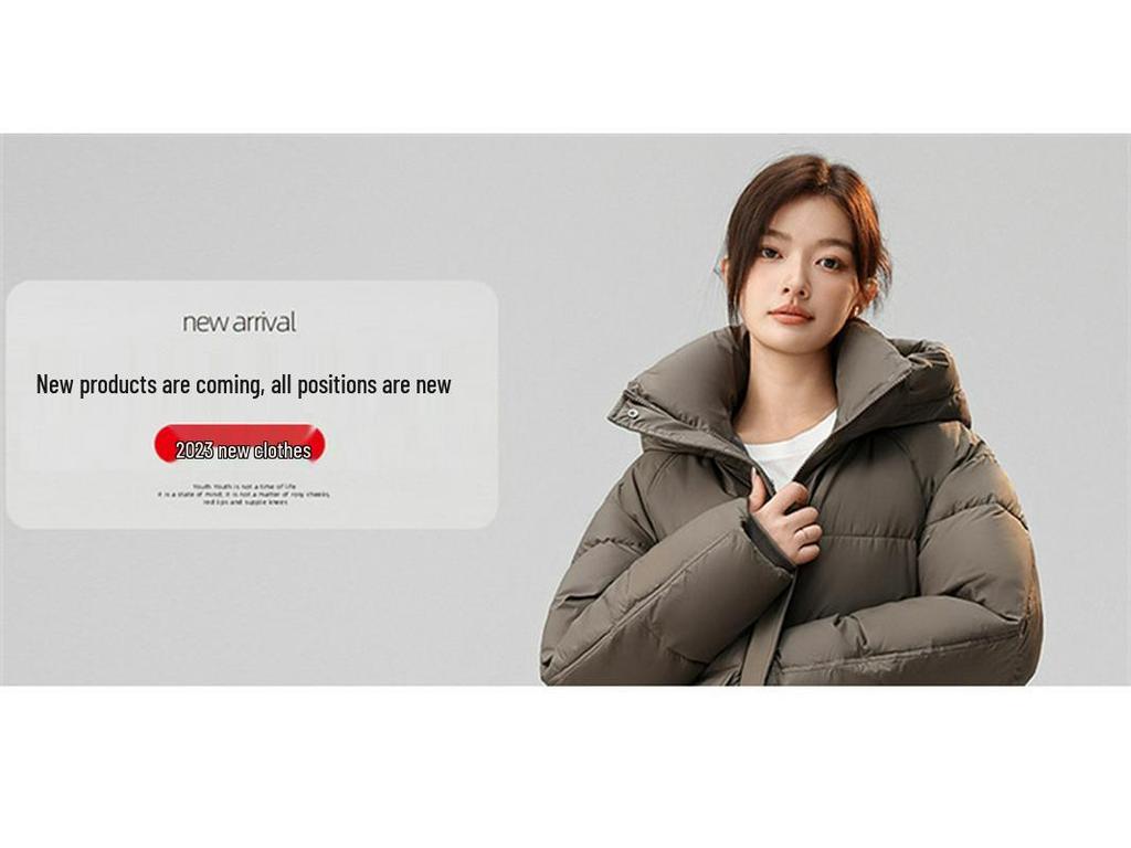 Women's Mid-Length Hooded Down Coat - Korean Style, Plus-Size, Thick Winter Outerwear