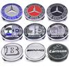 Hub Cap 4PCS 75mm*68mm Car Emblem Wheel Hub Center Cap Sticker Rim Badge Cover For Mercedes Benz GLE63 CLS63 GLC63 W204 AMG Stickers