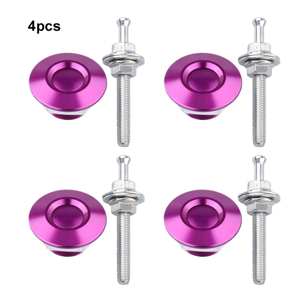 4pieces Carbon Fiber Hood Locks For Extra Security Insurance For Car Bonnet Car Hood Lock