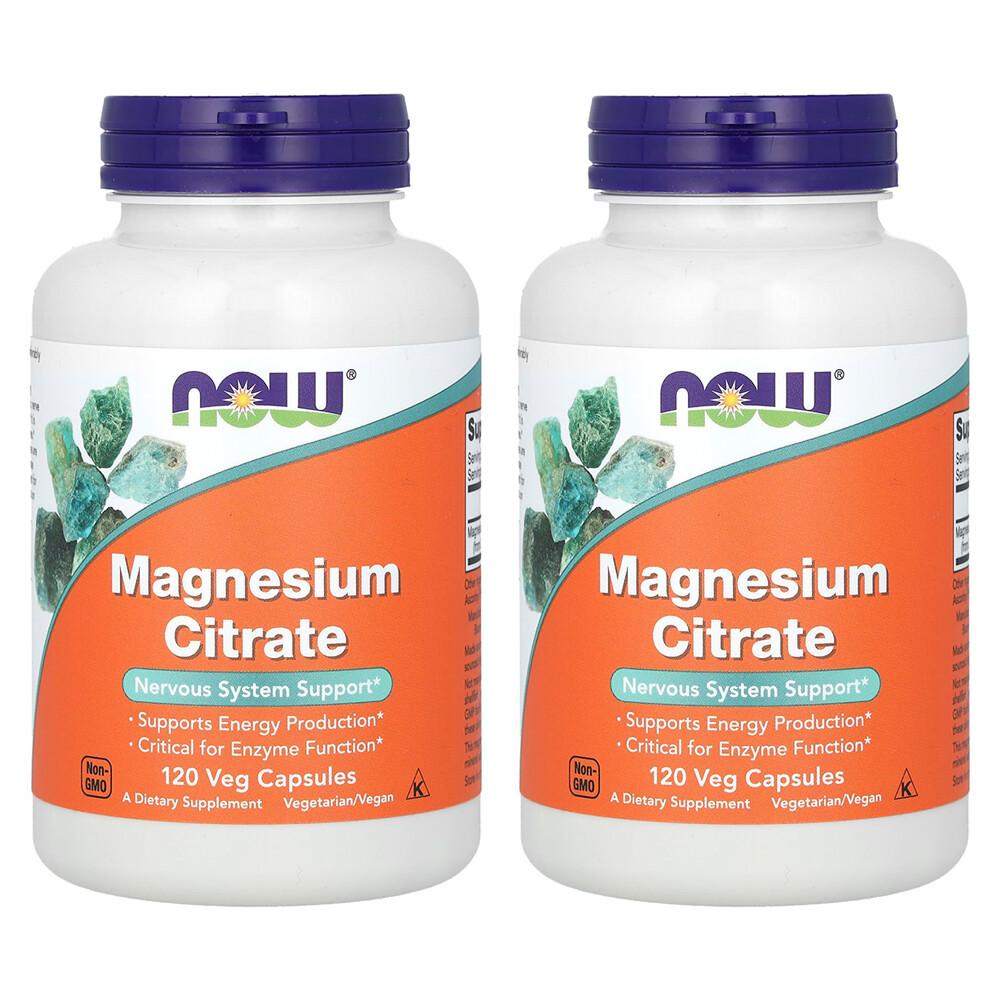 

Now Foods Magnesium Citrate Veg Capsules, 120 Tablets (2-Pack) 120 pcs - 2 ea