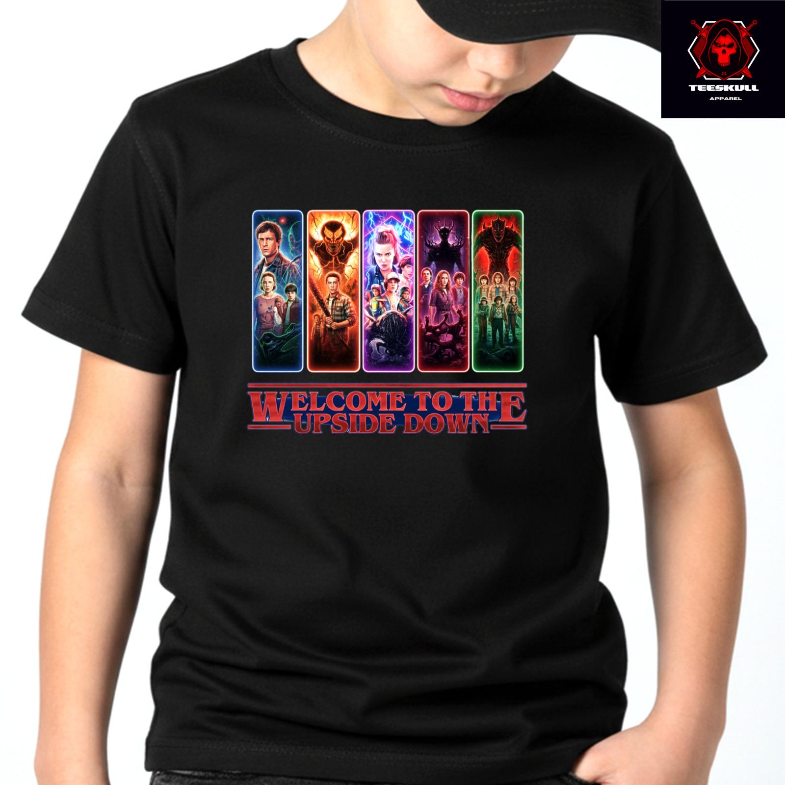 Stranger Things  Welcome To The Upside Down  Top Premium Unisex T-Shirt 2XL