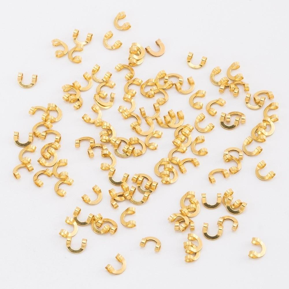 100 PCS Copper Material Fishing Clevis Irregular U-shaped Lure Making Accessories  Fishing Tackle