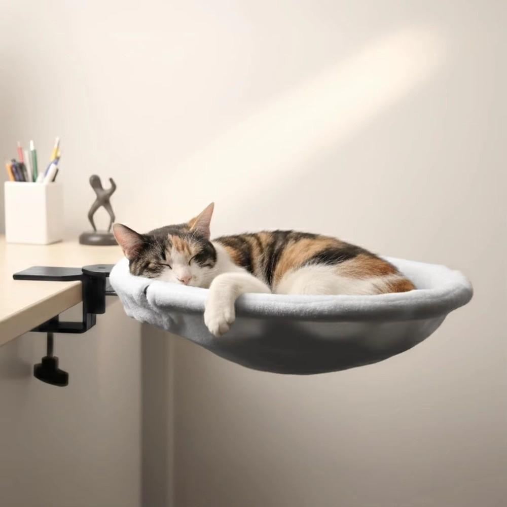 Breathable Mesh Cat Bed Desk Space Saving Foldable Cat Nest Hammock New Window Cat Bed Balcony Use