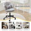 Modern Design: Dressing Chair, Office Chair, Petal-Shaped Backrest, Butterfly-Shaped Lumbar Cushion, Height-Adjustable, Soft Seat Cushion.