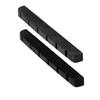 2Pcs Electric Guitar Nut Bone 6 String Pre Slotted Guitar Nut Replacement for Strat Black