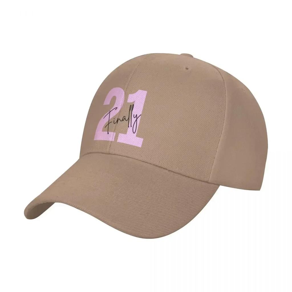 Finally 21, Finally Legal, 21st Birthday Girl Baseball Cap Snapback Cap Dropshipping Trucker Hats For Men Women's