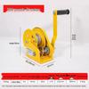 Hand Crank Winch, Two-Way Self-Locking with Brake, 800 lb Puller, High Carbon Steel Manual Winch