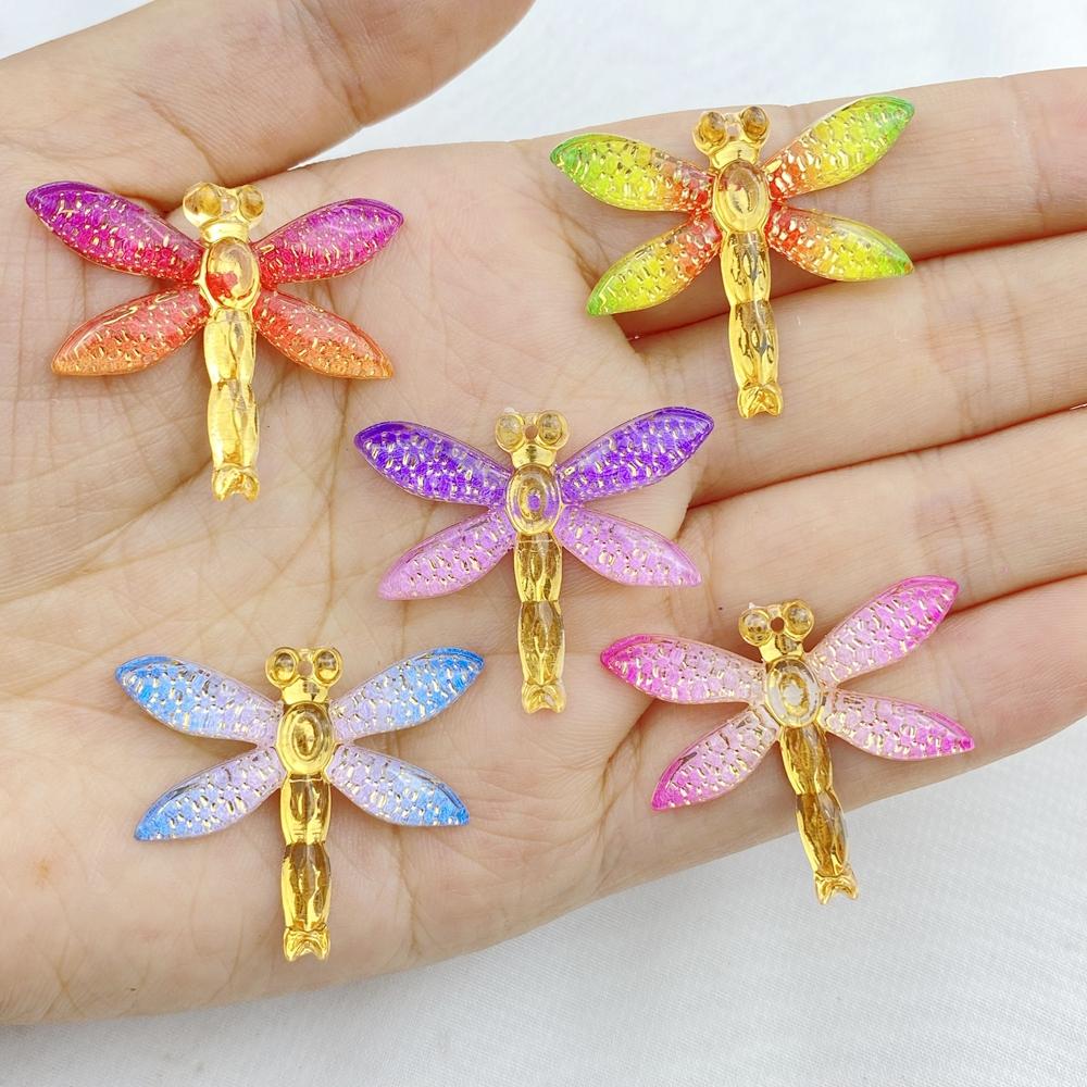 10 PEZZI Nuova Resina Cartone Animato Carino Serie Libellula Dorso Piatto Decorazione Casa Fai da Te Artigianato Scrapbooking Accessori Gioielli