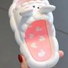 Kids Summer Cute 3D Rabbit Slippers Non Slip Breathable Soft Home Bathroom Sandals For Girls
