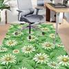 1PC Daisy Pattern Non-Slip Floor Carpet Compatible for Office&Living Room&Dining Room - Flat-Weave Machine- Soft & Pattern-E246