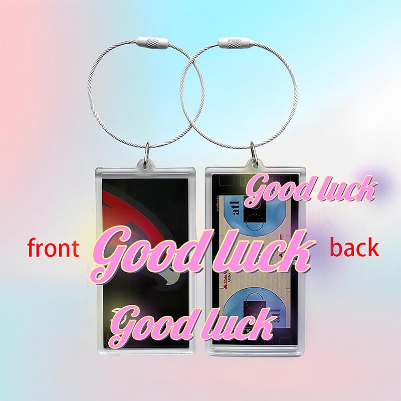 Sports Backpack Handbag Team Keychain Idol Star Basketball Court Keychain