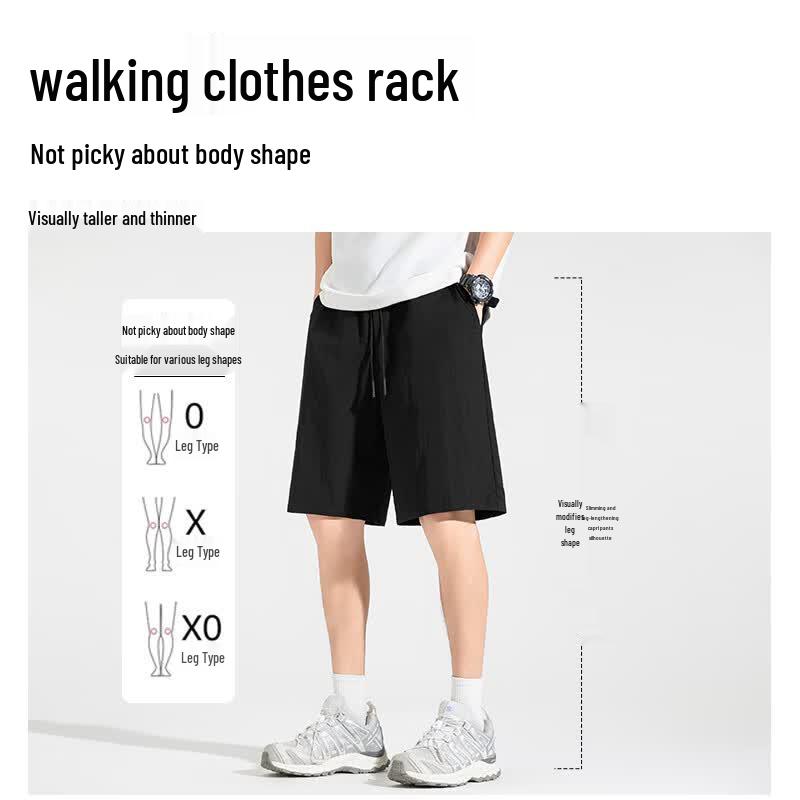 MINISO Men's Summer Ice Silk Cargo Shorts