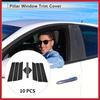 10Pcs Door Pillar Window Trim for Mazda CX5 2012- Black