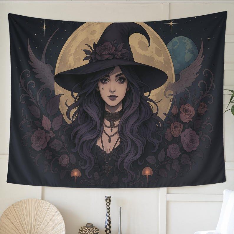 Gothic Witch tapestry 75x100 чёрный