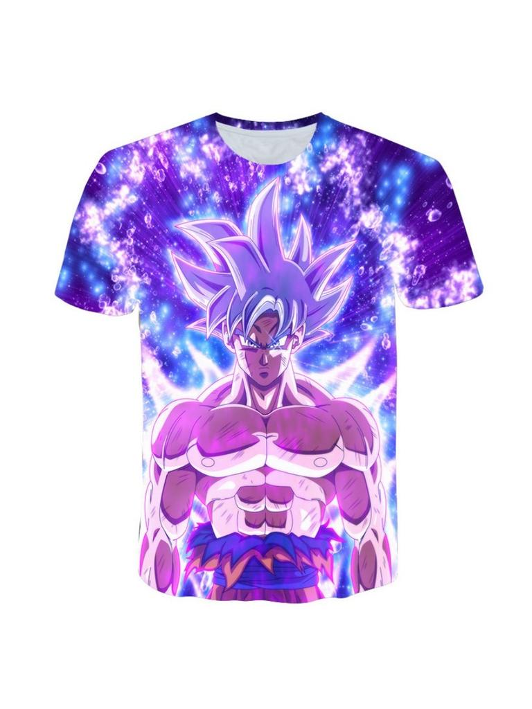 Sommer Dragon Ball Kinder T-Shirt 3D Druck Kurzarm Cartoon Super Saiyan T-Shirt Kinder Edition