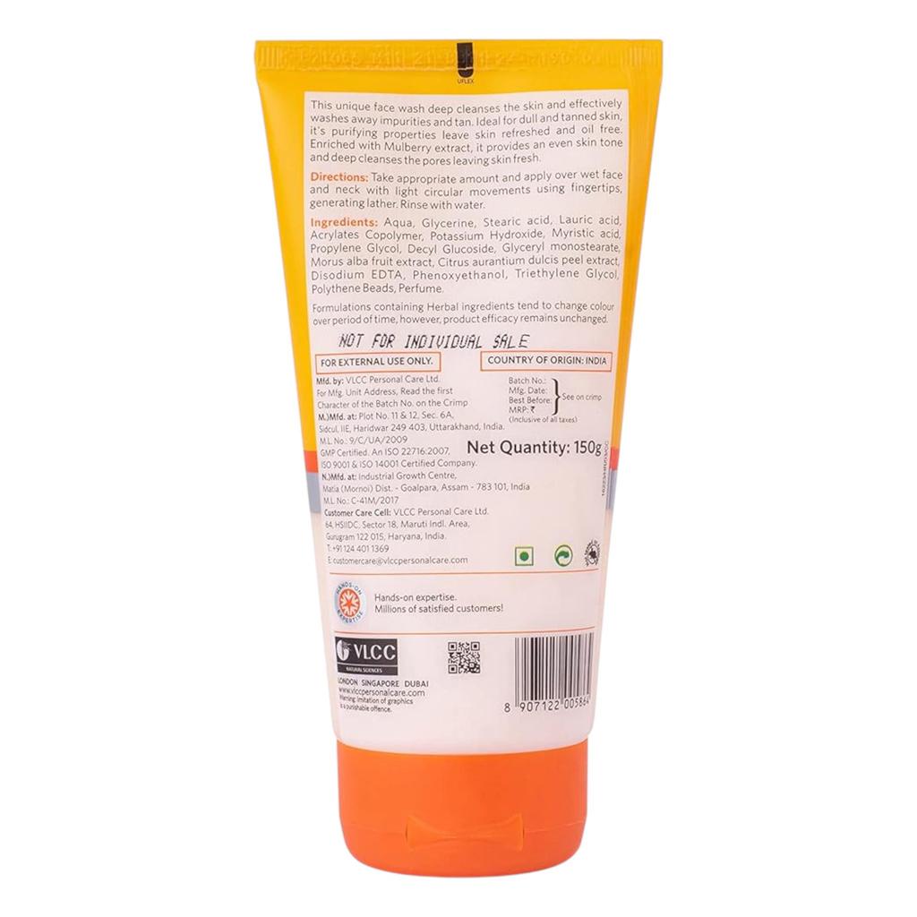 VLCC Turmeric & Berberis Face Wash 150ml Pack of 2 Anti Tan Skin Brightening Face Wash with Mulberry Extract