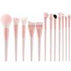 Soft Bristle Makeup Brush Set: Powder, Eyeshadow, and Blush Brushes