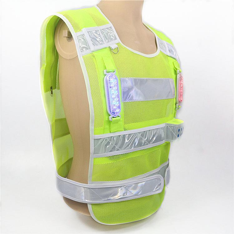 Rechargeable LED Reflective Safety Vest with Lights