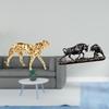 Bull Sculpture Figurine Tabletop Centerpiece Office Home Decor Feng Shui Cow Bear Statue Artwork