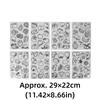 8pcs Fruit Vegetable Pattern Heat Shrink Sheet BOPS Shrink Plastic Sheets  DIY Pendant