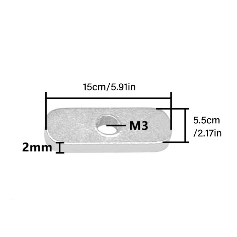3D Printer Belt Fastening Nut Project Synchronous Belt Locking Nut Replacement for VORON 0/0.1/0.2 3D Printer