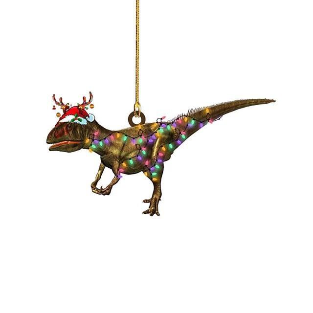 Dinosaur Adorable Acrylic Pendant Car Hanging Ornament For Festive Home Decoration