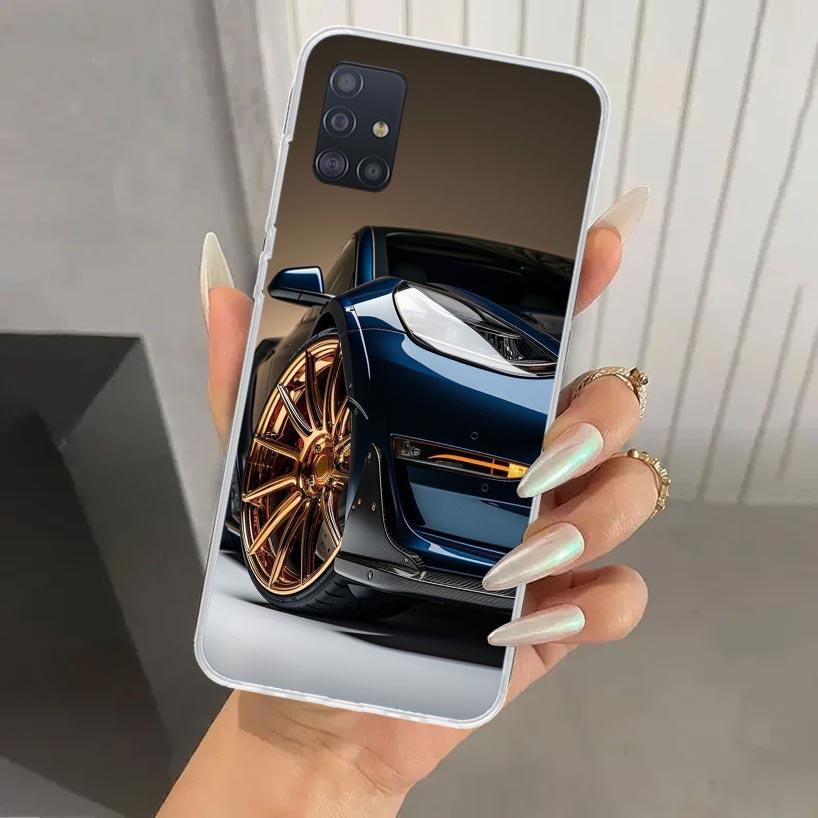 Electric Car M-Model S 3 Phone Case for Samsung Galaxy A52 A32 A22 A12 A02S A50S A30S A10S Note 20 Ultra 10 Plus S10 A31 A20 A71