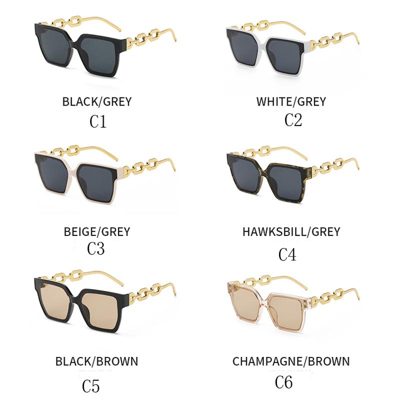 Luxury Cat Eye Sunglasses Woman Brand Designer Vintage Black Sun Glasses for Fashion Big Square Frame Female UV400 Oculos De Sol