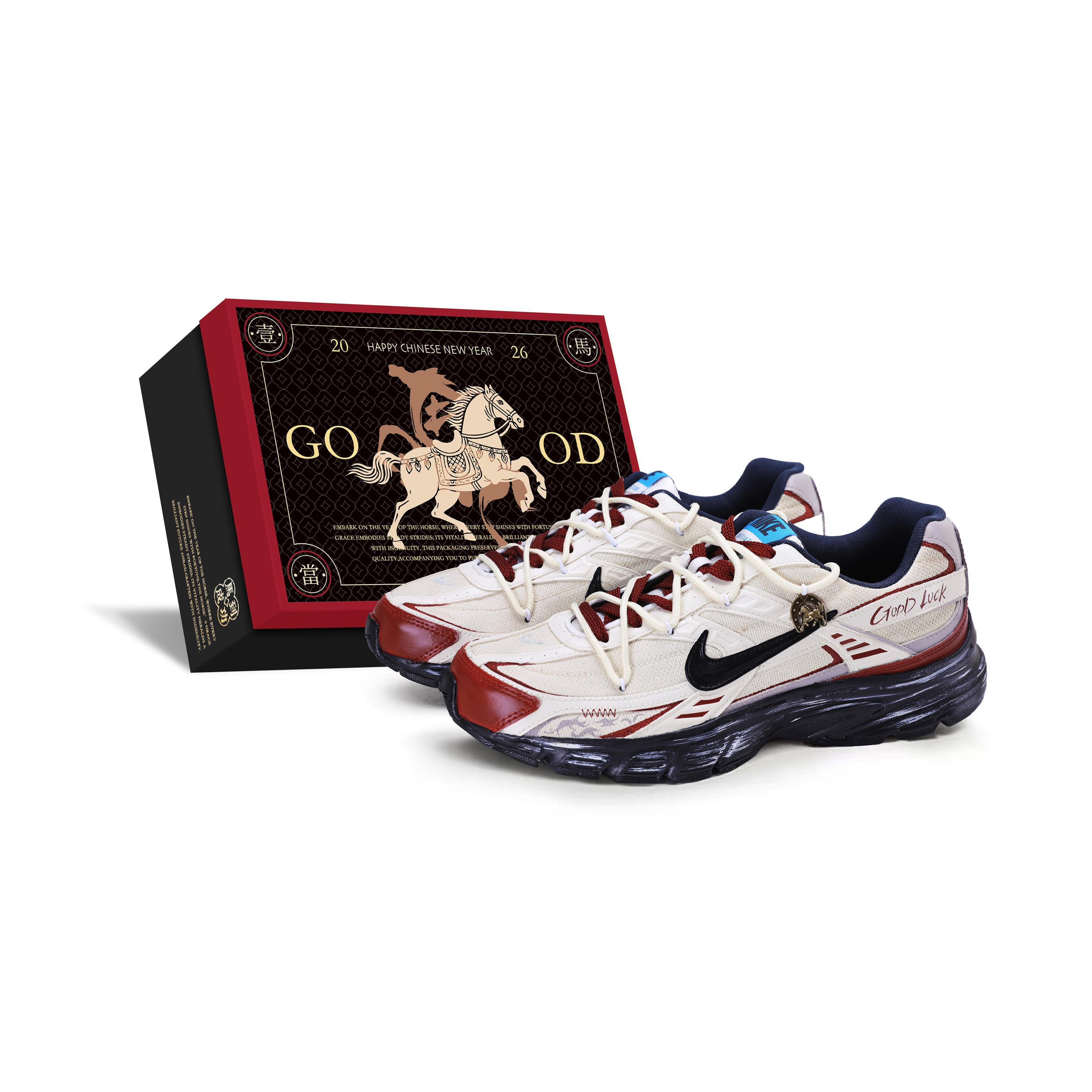 

Nike Initiator Slip Resistant Abrasion Resistant Low top Casual Running Shoes Men s Beige White Red DZ2776-141(Team1789--) 44.5