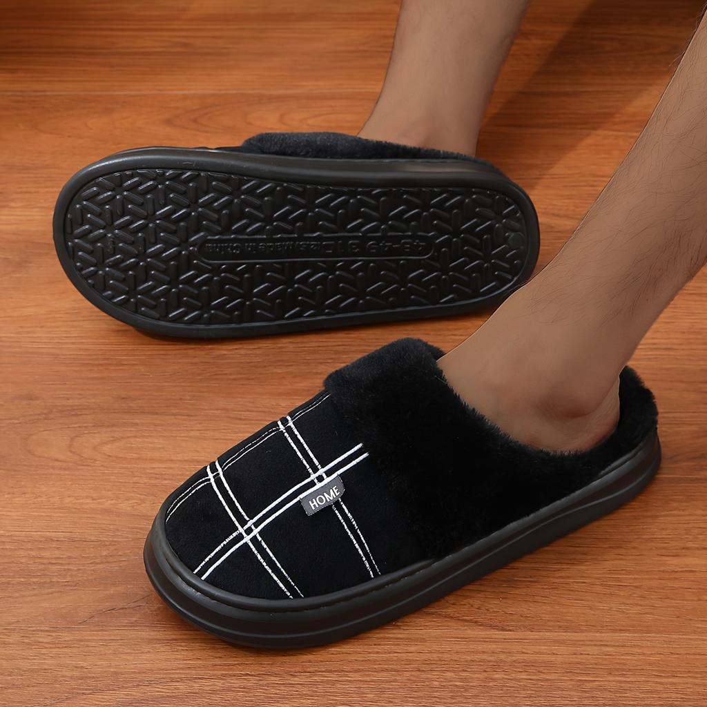 Winter Warm Men's Oversized Slippers Home Slippers
