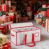 Christmas Ornament Storage Bag 8-Tier 128 Compartments Seasonal Decoration Bin Christmas Balls Dividers Holder For Storing