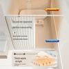 Foldable No-Drill Shower Curtain and Blackout Partition
