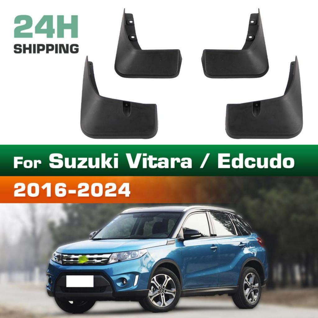 4PCS Splash Guards Mudguards Compatible with Suzuki Vitara / Edcudo  2016 2017 2018 2019 2020 2021 2022 2023 2024 4th Gen.