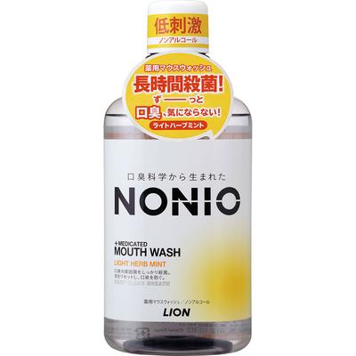 NONIO (Nonio) Mundspülung alkoholfrei Leichte Kräuter-Minze Mundspülung 600ml (Quasi-Droge) Mundgeruch vorbeugen: 20 Sekunden mit Wasser spülen und ausspucken