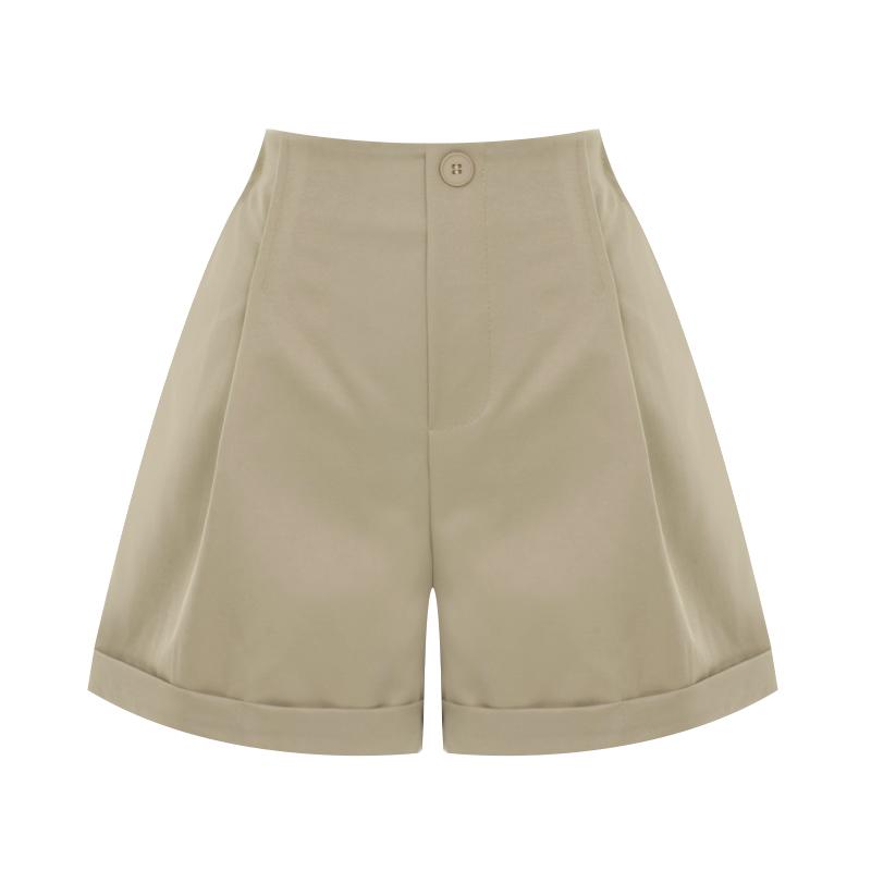 TVIEW Pintuck Roll-Up Elastic Waist Pants_V6A-Cpt016