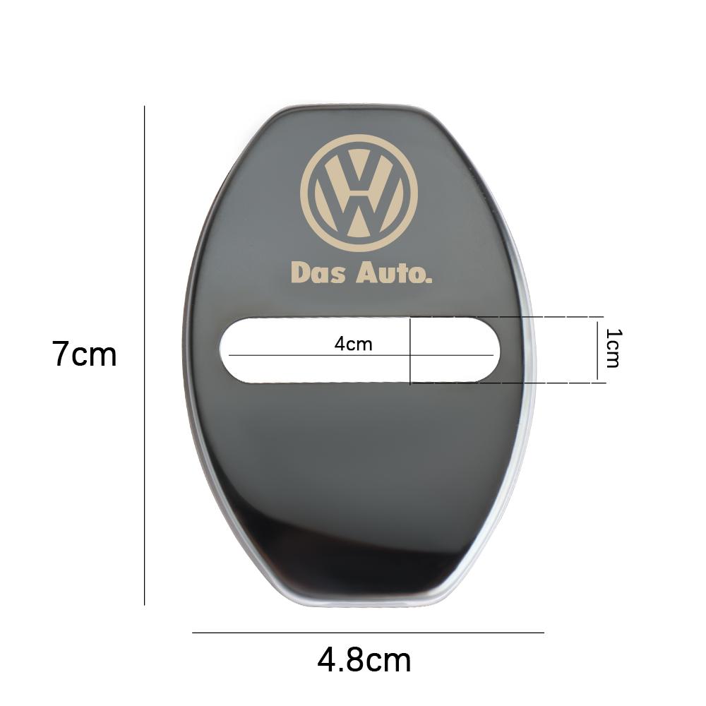 4pcs Car Door Lock Cover Badge Car Sticker for Volkswagen Golf 7 5 CC Passat GTD B6 Mk4 VW Tiguan Mk7 Scirocco Auto  Accessories