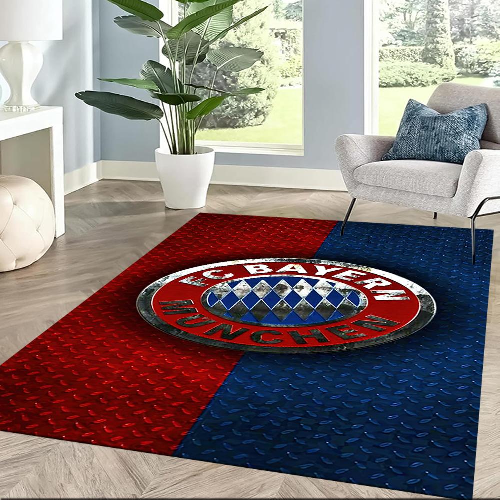 Bayern Munich Crest Design Square Rugs Are a Great Choice for Living Rooms, Bedrooms, Home Décor, and As Gifts