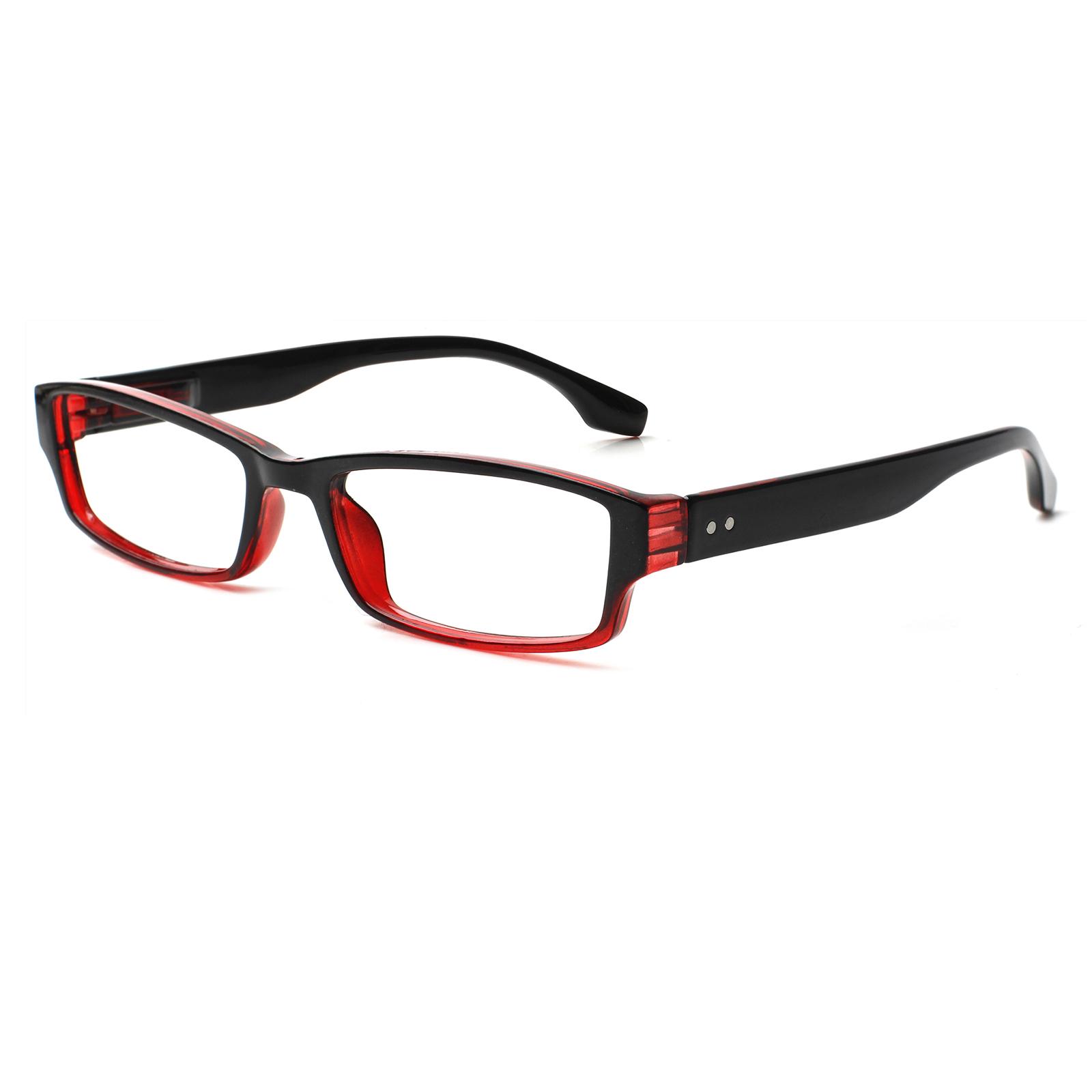 

Simple Rectangular Women s Metal Hinged Prescription Eyeglasses Durable Portable Men s Office Decorative Eyeglasses 2.75