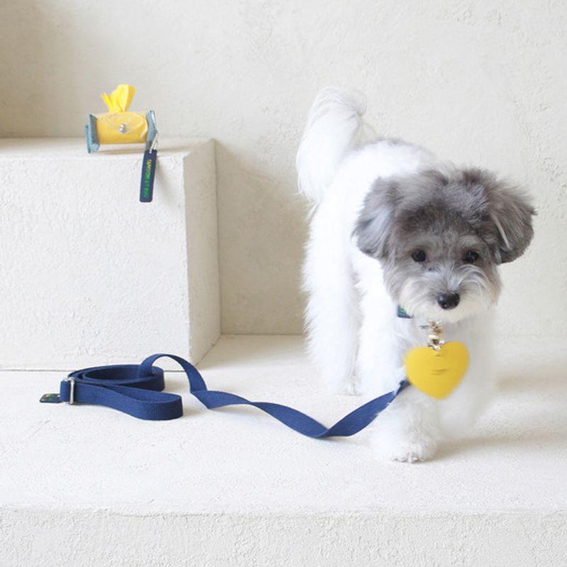 MAISON DE MIU Petsnal Color Leine Marineblau