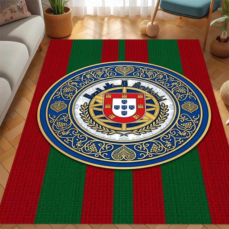 Royal Emblem Fabric carpet Living room and bedroom mats Doormat Art Christmas gifts Doormat