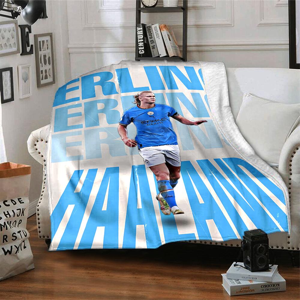 Willkommen Manchester City Decken Flanell Bedruckt Atmungsaktiv Warm Überwurfdecke für Zuhause Büro Tagesdecken 0708a74