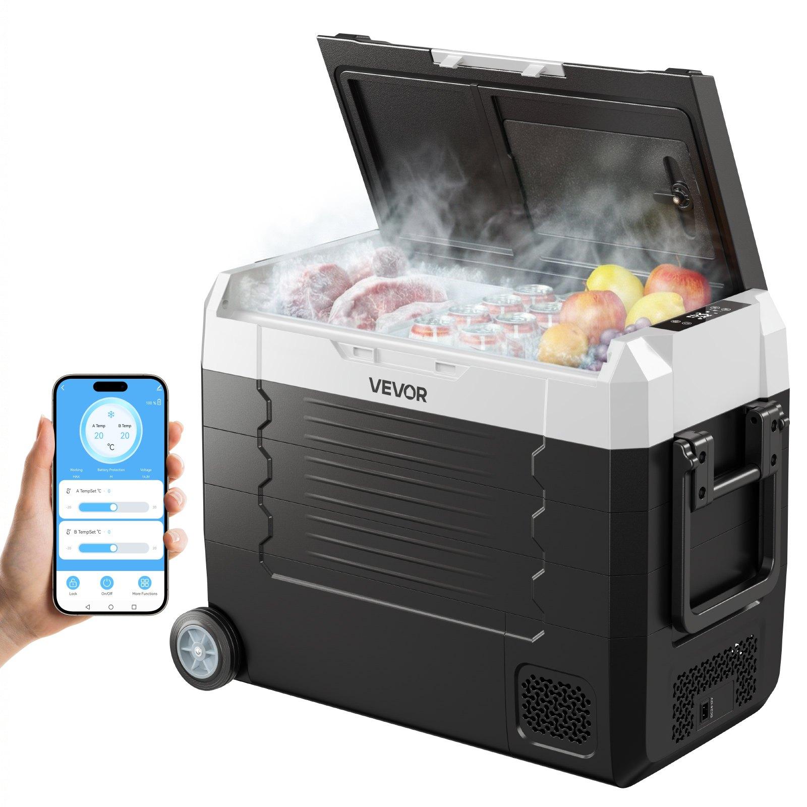 VEVOR Car Refrigerator, DC 12/24V AC100-240V