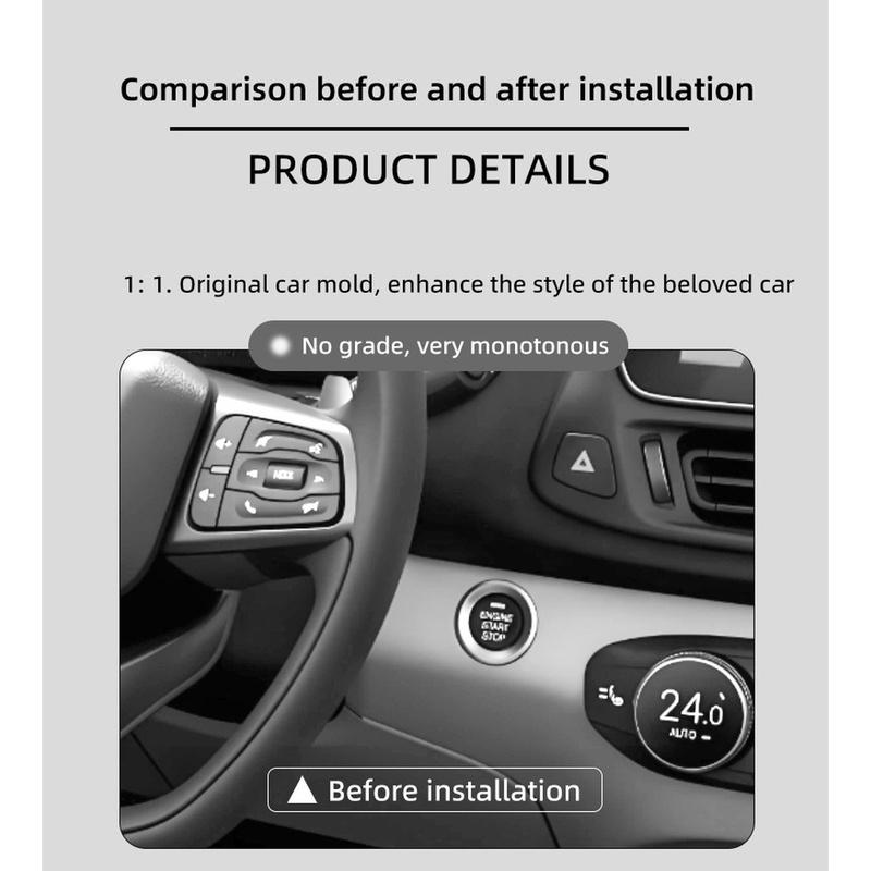 Car One-Touch Start Button Modification Push Joystick Push-to-Start Rocker Lever Start Button Joystick Auto Interior Accessories