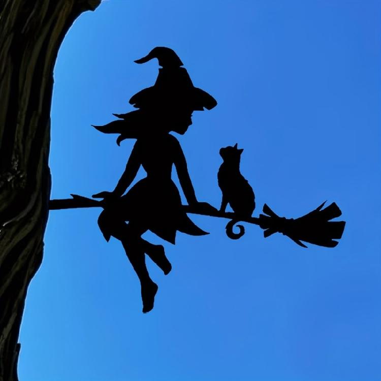 Unheimlicher Nekromant Metallanstecker Halloween Outdoor Eisenkunst Deck für Veranda Gras Beschattet Anordnen