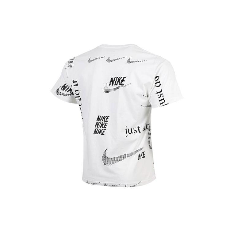 Nike T-Shirts Herren Weiß Rundhals Mäßig Gerader Schnitt CW0378-100